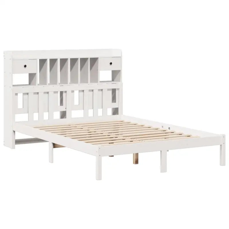 Boekenkastbed met massief grenenhout en optimale totale afmetingen - Bedden & bedframes