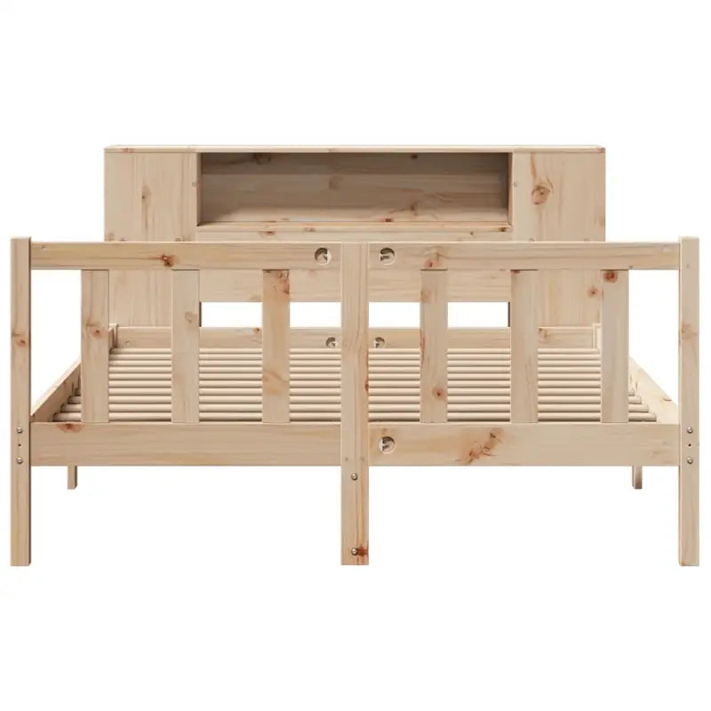 Boekenkastbed van massief grenenhout met ideale totale afmetingen - Bedden & bedframes