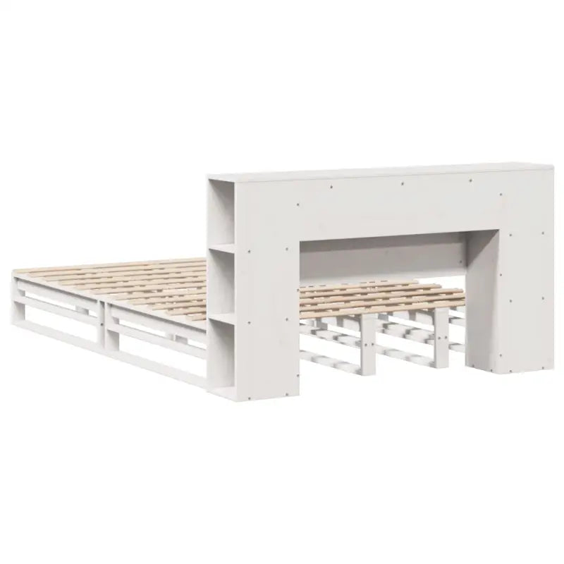 Boekenkastbed van massief grenenhout met optimale totale afmetingen - Bedden & bedframes