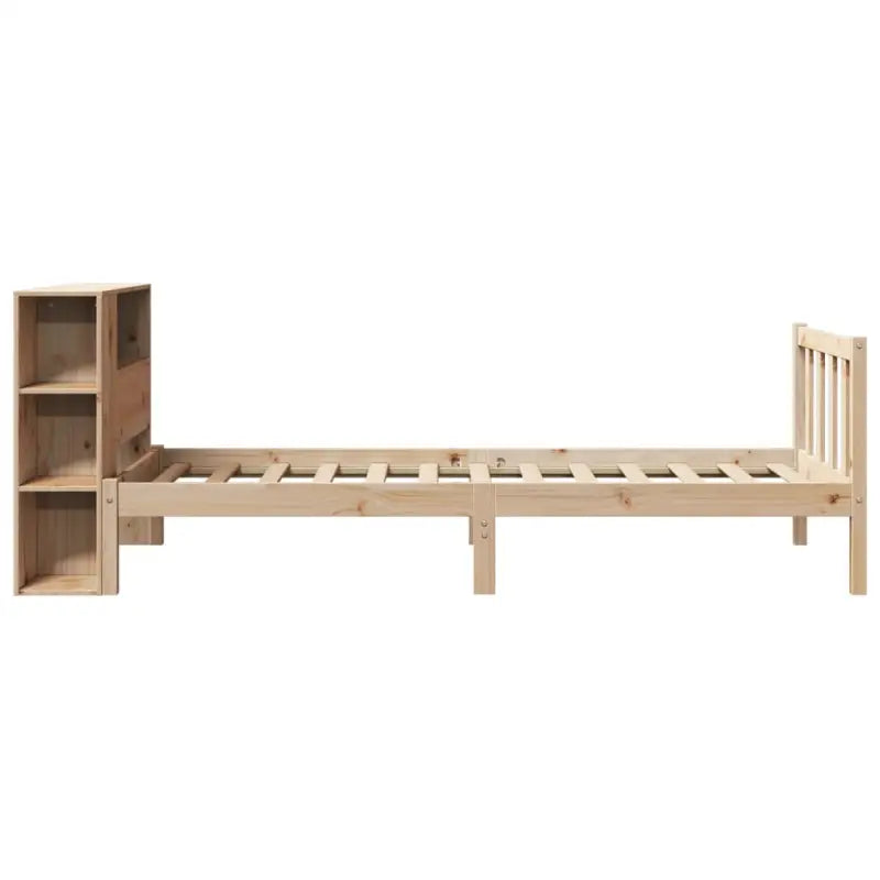 Boekenkastbed van massief grenenhout met optimale totale afmetingen - Bedden & bedframes