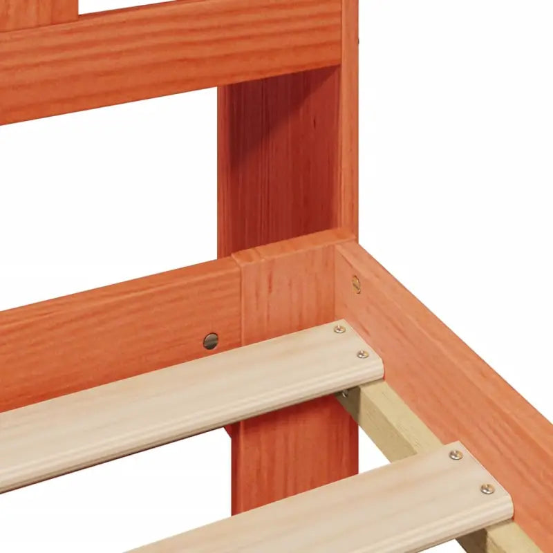 Boekenkastbed van massief grenenhout met optimale totale afmetingen - Bedden & bedframes