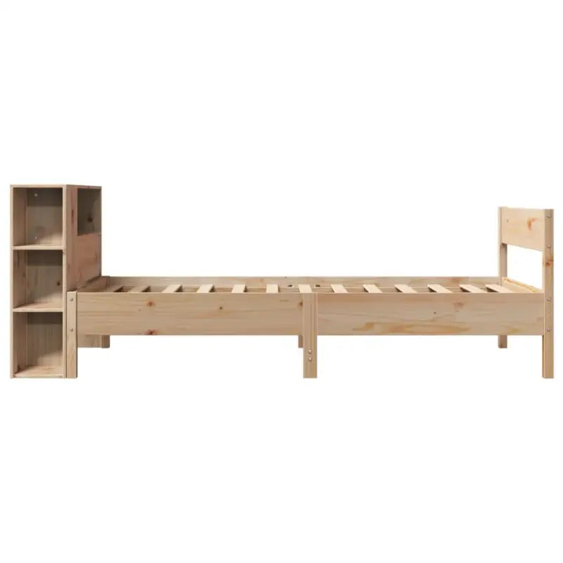 Boekenkastbed van massief grenenhout met optimale totale afmetingen - Bedden & bedframes