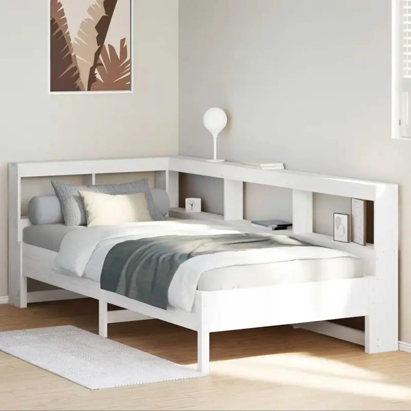 Boekenkastbed van massief grenenhout met optimale totale afmetingen - Bedden & bedframes