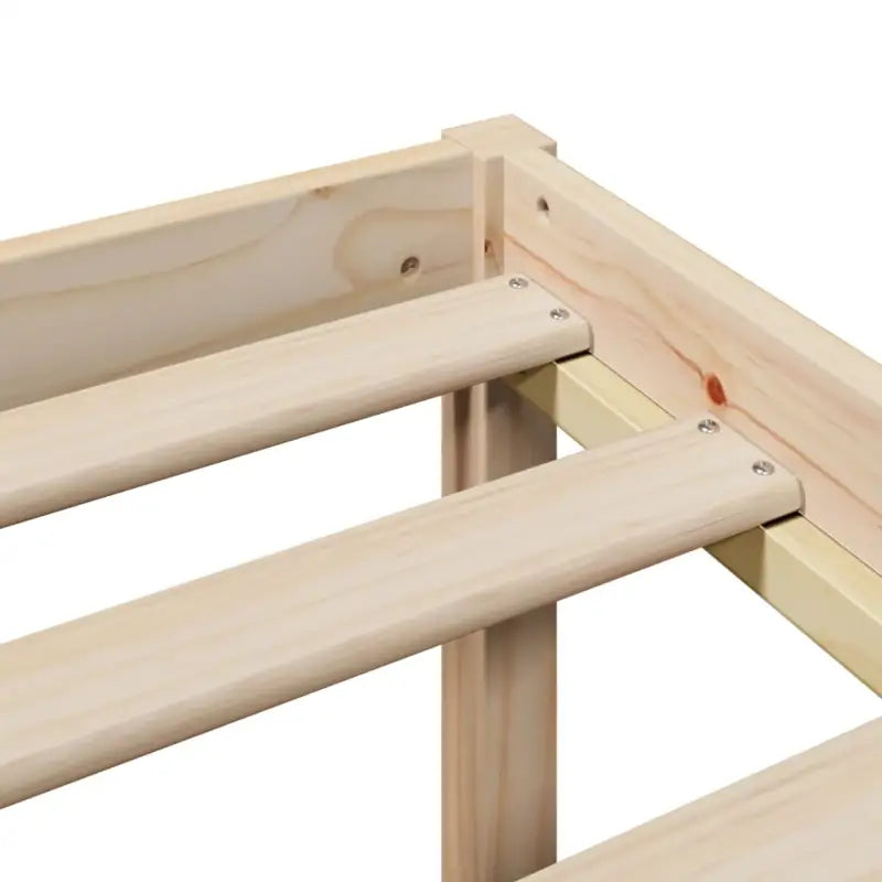 Boekenkastbed van massief grenenhout met perfecte totale afmetingen - Bedden & bedframes