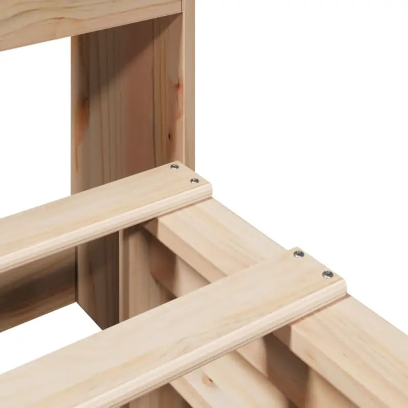 Boekenkastbed van massief grenenhout met praktische totale afmetingen - Bedden & bedframes