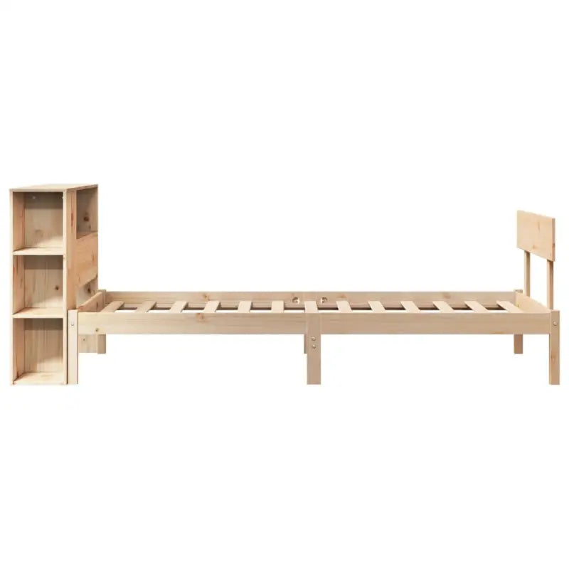 Boekenkastbed van massief grenenhout met ruime totale afmetingen - Bedden & bedframes