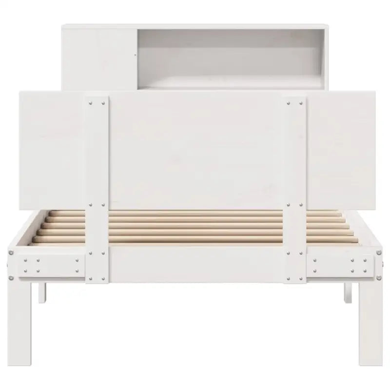 Boekenkastbed van massief grenenhout met ruime totale afmetingen - Bedden & bedframes