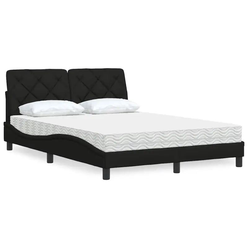 Boxspring nodig voor optimaal slaapcomfort met ademend vermogen - Zwart / 140 x 200 cm - Bedden & bedframes