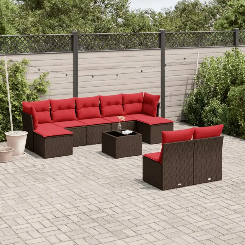Bruin loungeset met gepoedercoat staal en waterdichte tas voor buitenplezier - Tuinsets
