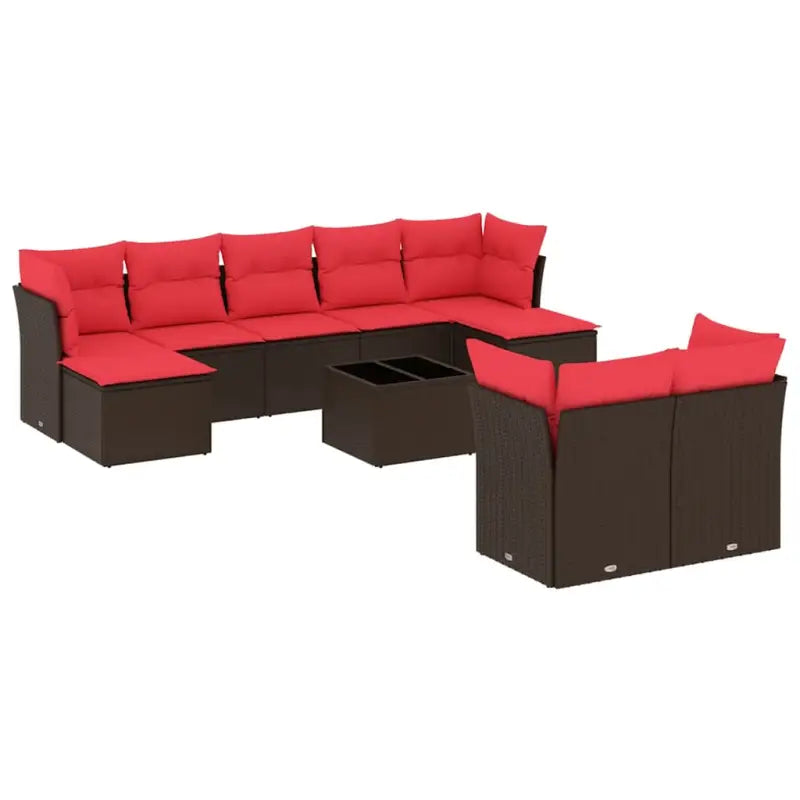 Bruine loungeset met gepoedercoat staal en waterdichte tas voor buiten ontspannen - Tuinsets