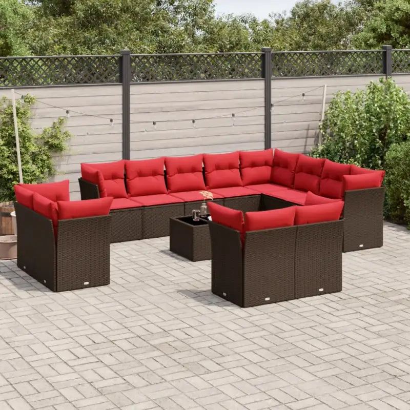 Bruine tuin loungeset met gepoedercoat staal en waterdichte tas - Tuinsets