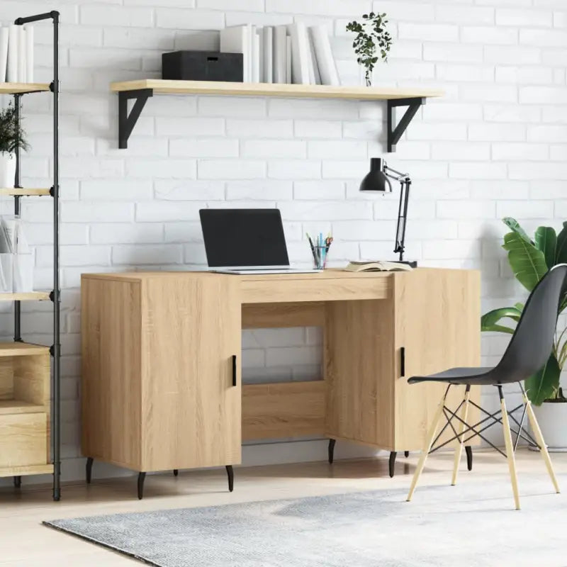 Bureau van bewerkt hout met elegante en duurzame afwerking - Sonoma eiken - Bureaus