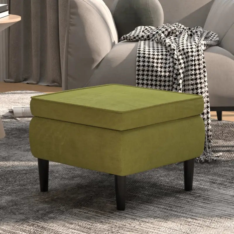 Charmante kruk met houten poten voor stijl en comfort in huis - Lichtgroen / 1 - Klapstoelen & krukken