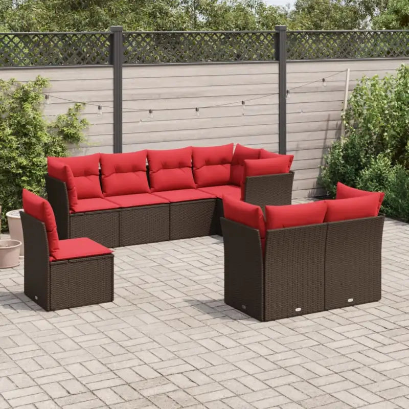Comfortabele tuinset met waterdichte tas en grijs gepoedercoat staal - Bruin en rood / Zonder tafel - Tuinsets