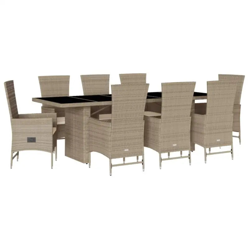 Comfortabele tuinset van poly rattan gemakkelijk schoon en perfect voor buiten - Tuinsets