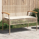 Comfortabele tuinstoelen van poly rattan met wasbare hoes - Beige / 1 - Tuinbanken