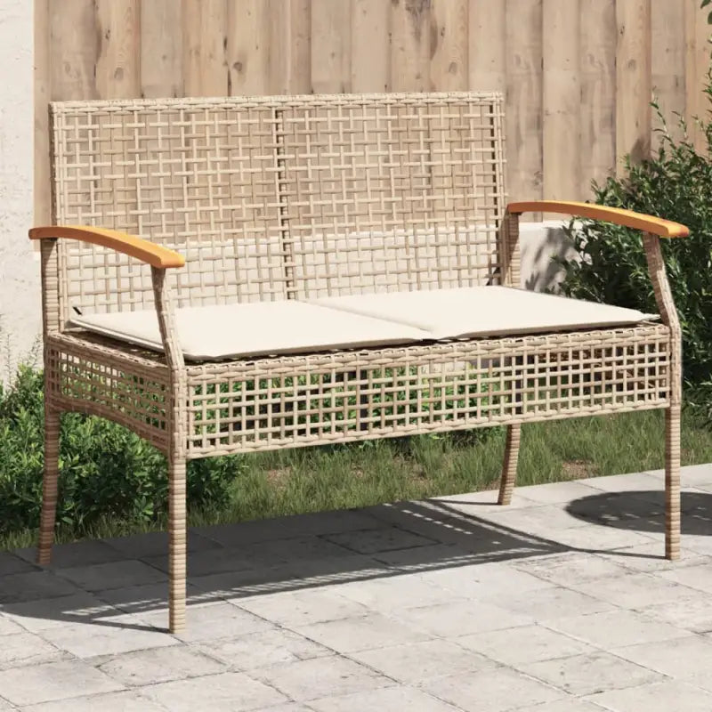 Comfortabele tuinstoelen van poly rattan met wasbare hoes - Beige / 1 - Tuinbanken