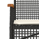 Comfortabele tuinstoelen van poly rattan met wasbare hoes - Tuinbanken