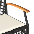 Comfortabele tuinstoelen van poly rattan met wasbare hoes - Tuinbanken