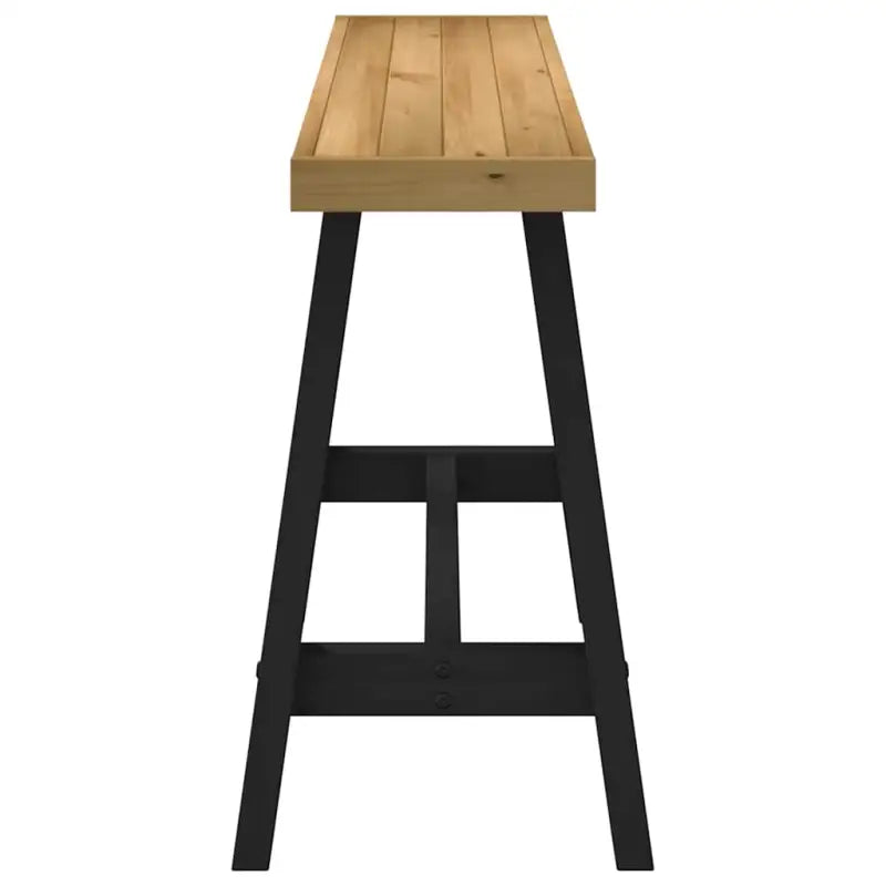 Consoletafel van massief grenenhout met a-vormige poten - Consoletafels