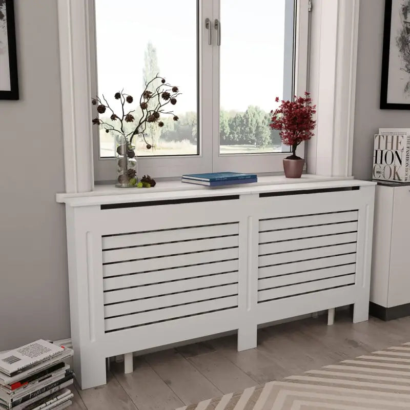 Decoratieve radiatorombouw voor meer ruimte en stijl in je woonkamer - Wit / 172 x 19 x 81.5 cm / 2 - Accessoires