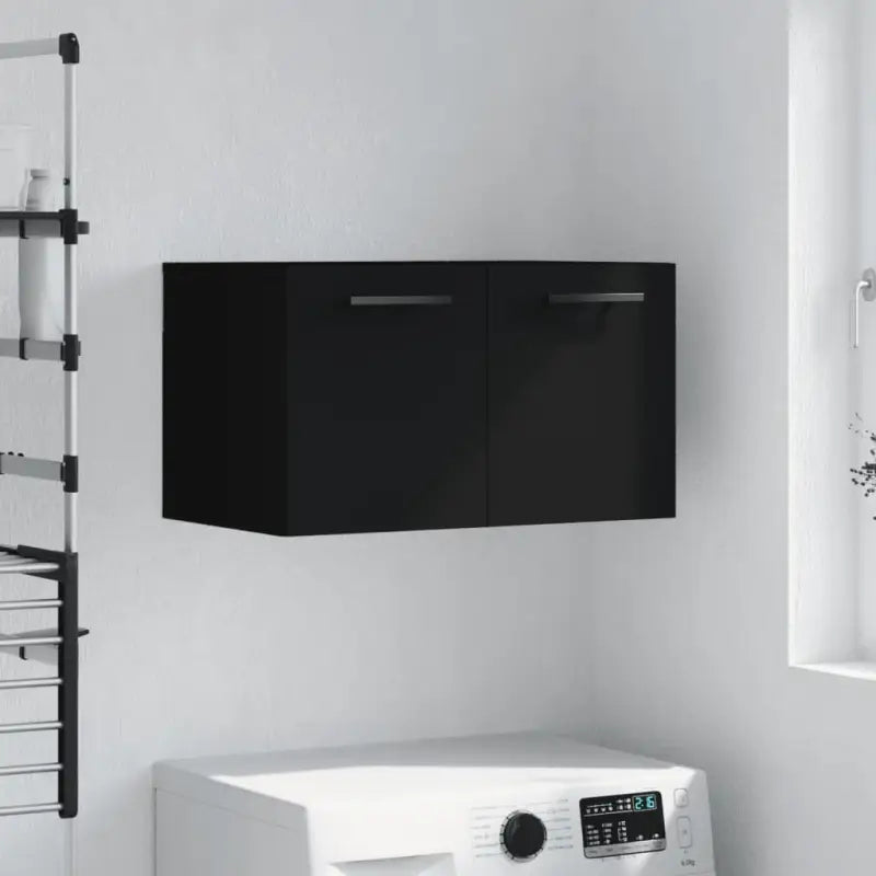 Decoratieve wandkast van bewerkt hout voor in je interieur - Zwart / 60 x 36.5 x 35 cm / 1 - Opbergkasten & lockerkasten