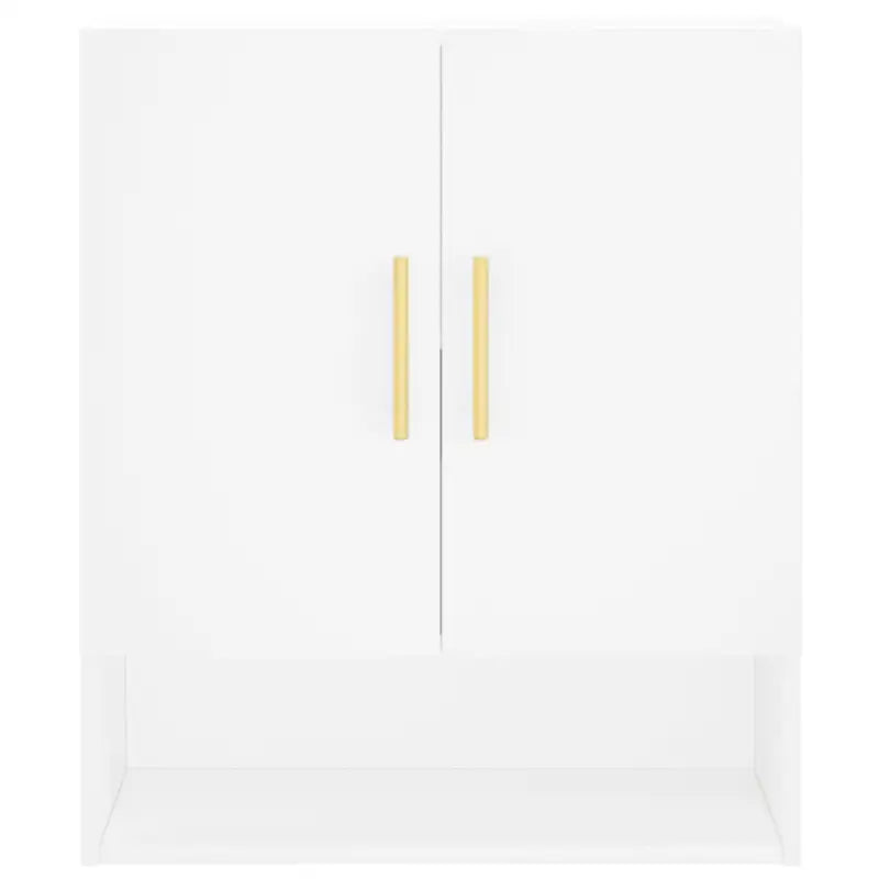 Decoratieve wandkast van bewerkt hout voor praktische opbergruimte - Wit / 1 - Opbergkasten & lockerkasten