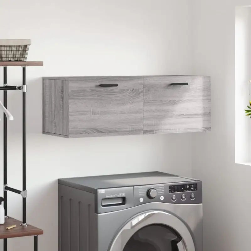 Decoreer met een wandkast van bewerkt hout voor een praktische uitstraling - Grijs sonoma / 100 x 36.5 x 35 cm / 1