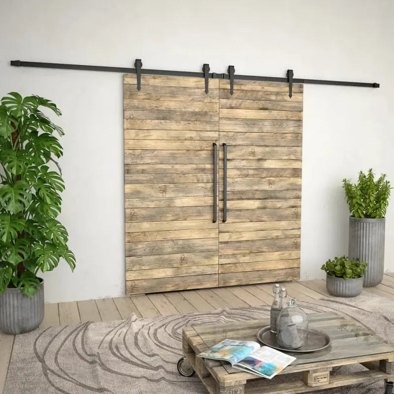 Deurkozijnen set met andere noodzakelijke onderdelen voor geruisloze schuifdeuren - Deurkozijnen