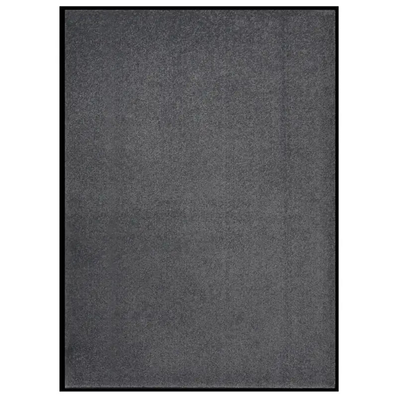 Deurmat met gedraaide heatset en velours oppervlak voor vuilcontrole - Antraciet / 60 x 80 cm / 1 - Deurmatten