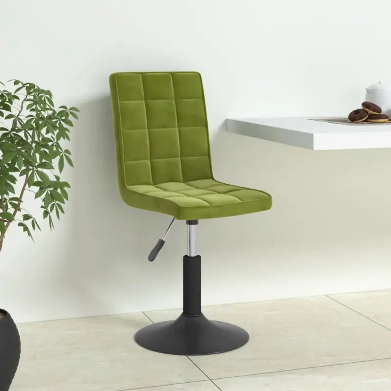 Draaibare eetstoelen met fluweel voor een moderne keukenstijl - Lichtgroen / 4 - Eetkamerstoelen