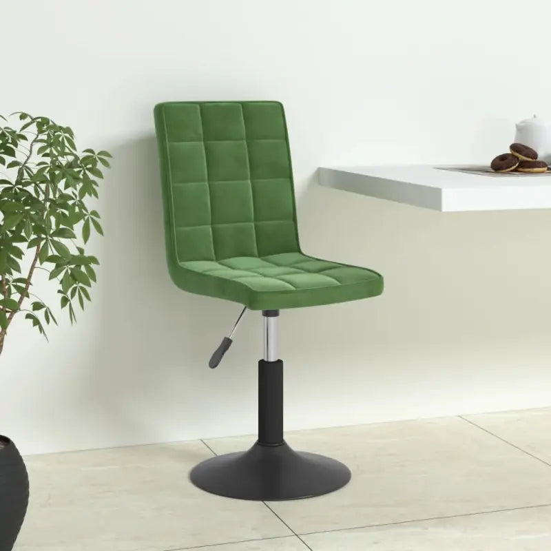 Draaibare eetstoelen met fluweel voor een moderne keukenstijl - Donkergroen / 4 - Eetkamerstoelen