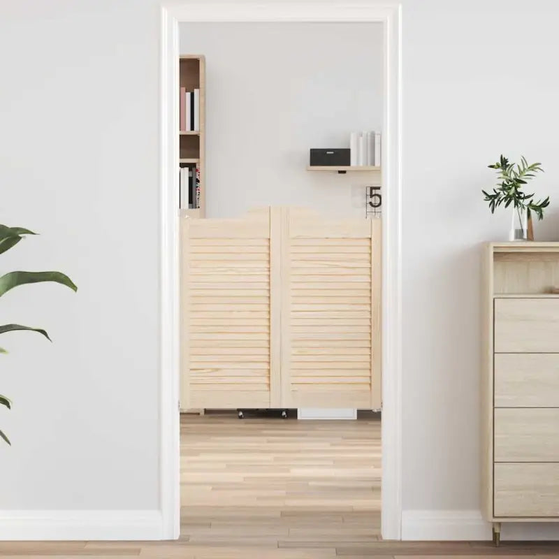 Draaideuren van massief grenenhout voor soepel en duurzaam gebruik - Naturel / 80 x 80 cm / 2 - Voordeuren