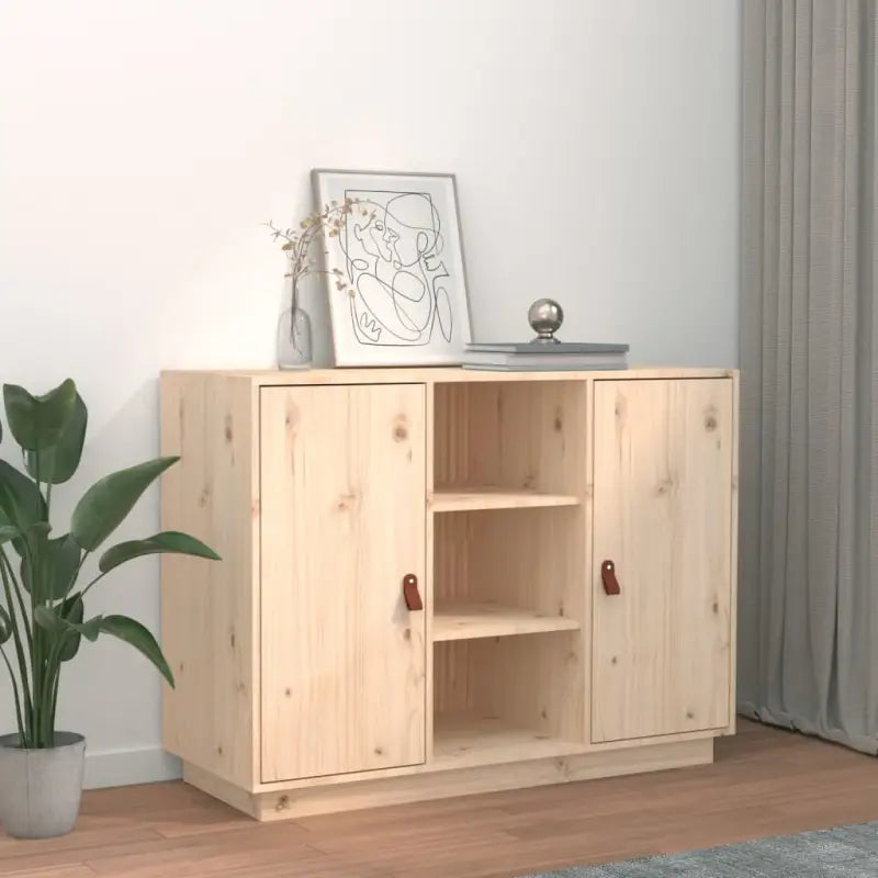 Dressoir beschikt over massief grenenhout voor een natuurlijke uitstraling - Naturel / 1 - Dressoirs & buffetkasten