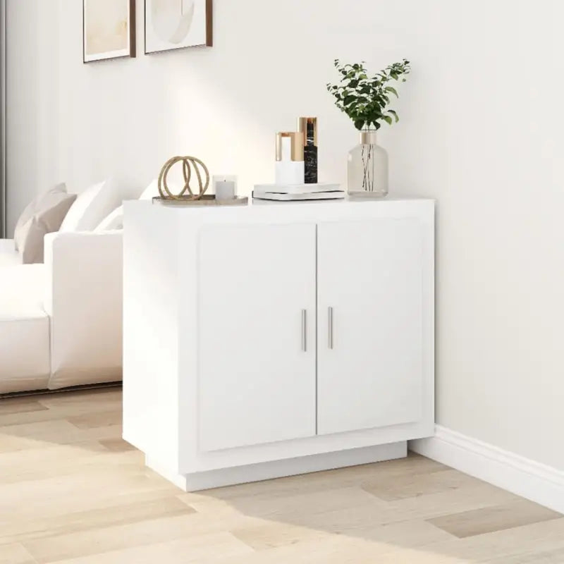 Dressoir in grijs sonoma bewerkt hout met minimalistische charme - Wit / 1 - Dressoirs & buffetkasten