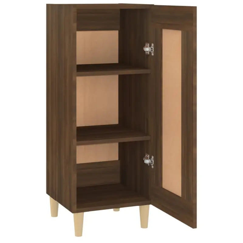 Dressoir met bewerkt hout en houten poten voor je kamer - Dressoirs & buffetkasten