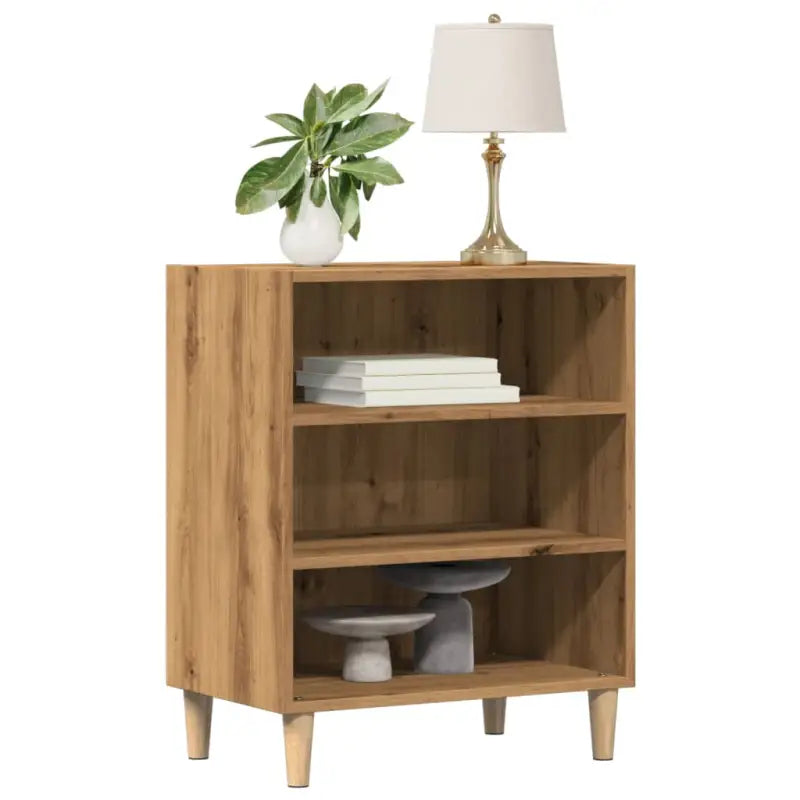 Dressoir met bewerkt hout en stabiele houten poten - artisanaal eikenkleurig / 1 - Dressoirs & buffetkasten