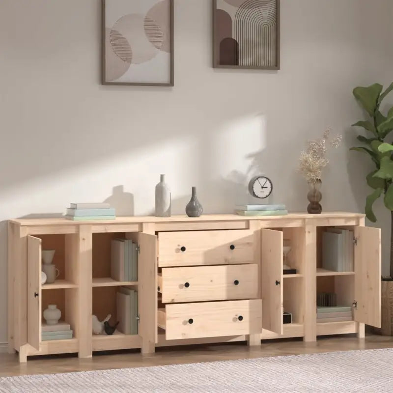 Dressoir met massief grenenhout voor moderne woonkamer en slaapkamer - Dressoirs & buffetkasten