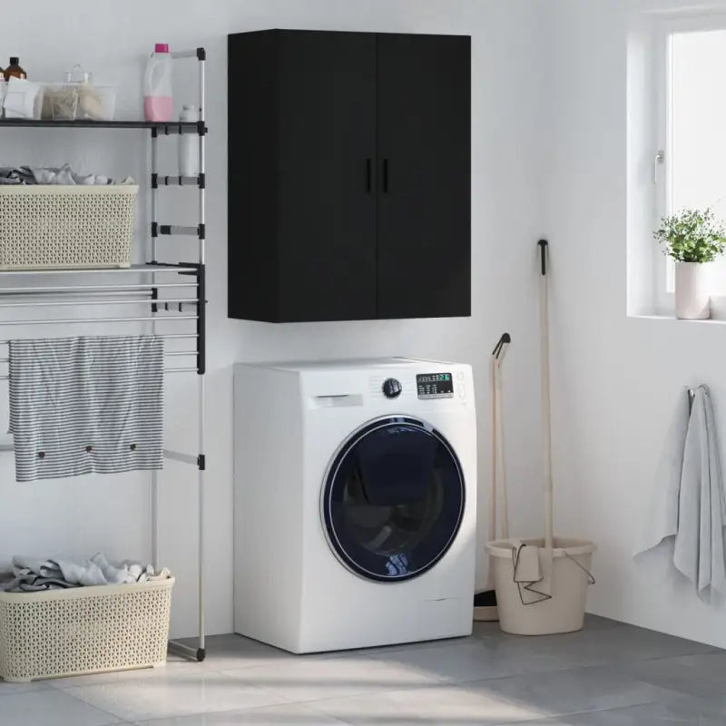 Dressoir van bewerkt hout met elegant en duurzaam ontwerp - Zwart / 1 - Dressoirs & buffetkasten