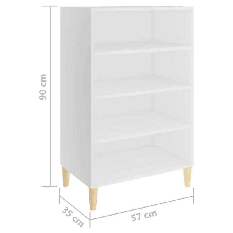 Dressoir van bewerkt hout met stabiele houten poten - Dressoirs & buffetkasten