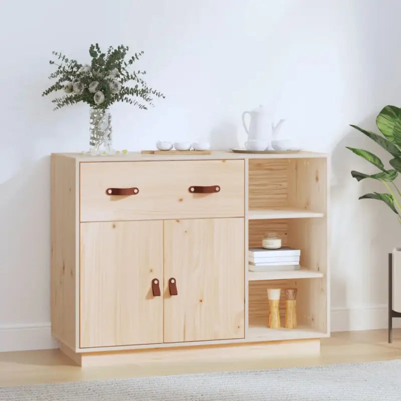Dressoir van massief grenenhout voor een natuurlijke kamer uitstraling - Naturel / 1 - Dressoirs & buffetkasten