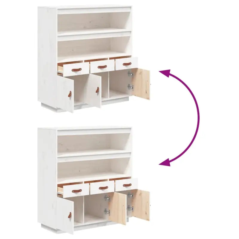 Dressoir van massief grenenhout voor woonkamer slaapkamer of kantoor - Dressoirs & buffetkasten