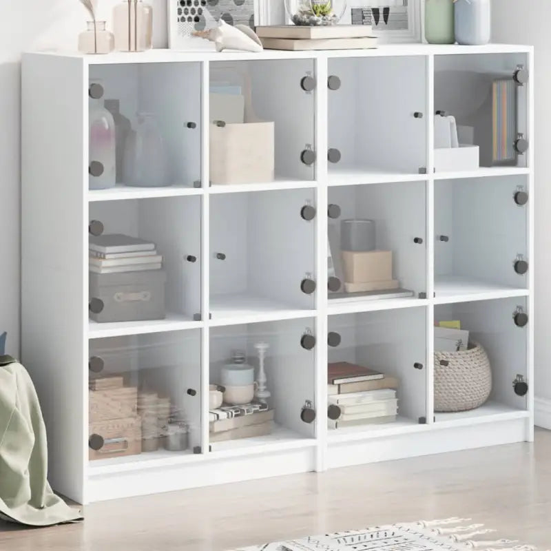 Dressoirs en buffetkasten die boekenkast biedt voor moderne opbergruimte - Wit / 1 / 136 cm - Dressoirs & buffetkasten