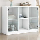 Dressoirs en buffetkasten met boekenkast biedt duurzame en moderne opbergoplossing - Wit / 1 / 102 cm - Dressoirs &