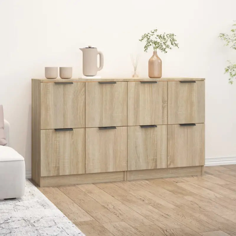 Dressoirs met bewerkt hout en gemakkelijke schoonmaakbaarheid - Sonoma eiken / 2 - Dressoirs & buffetkasten