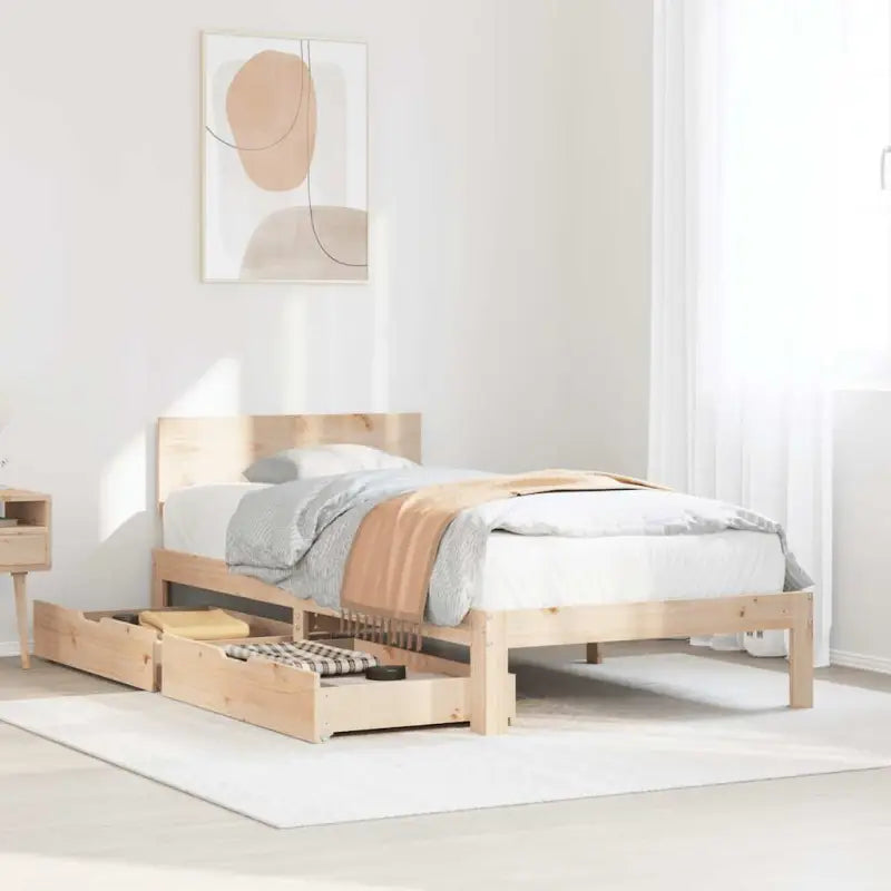 Duurzaam massief grenenhout bedframe voor een goede nachtrust - Bedden & bedframes