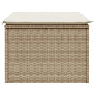 Duurzame tuinkruk met poly rattan en comfortabele zitervaring - Tuinpoefs