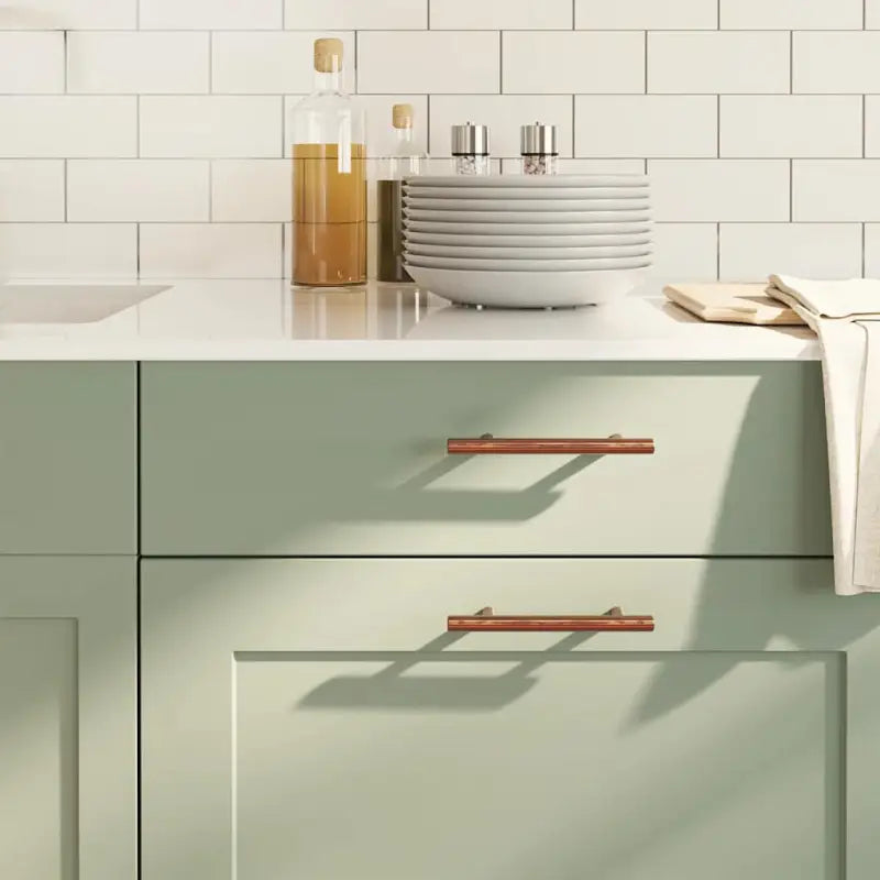 Eenvoudige kastknoppen en handvatten van roestvrij staal - Brons / 96 mm / 10 - Kastknoppen en kastgrepen