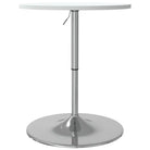 Eetafel met verchroomd staal en bewerkt hout voor eenvoudig schoonmaakmaken - Eettafels