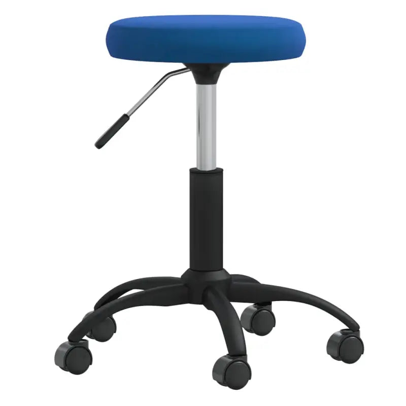 Eetkamerstoel met fluwelen bekleding en stevig stalen frame - Blauw / 1 - Eetkamerstoelen